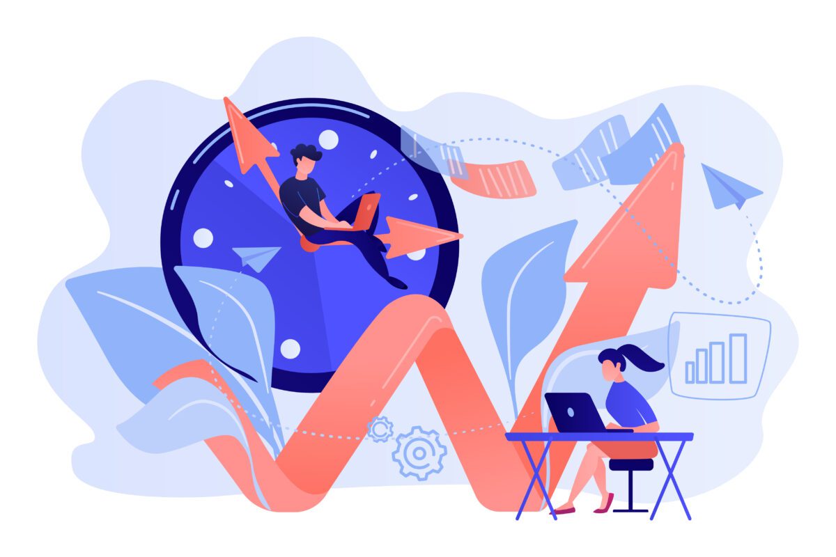 productivity concept vector illustration.