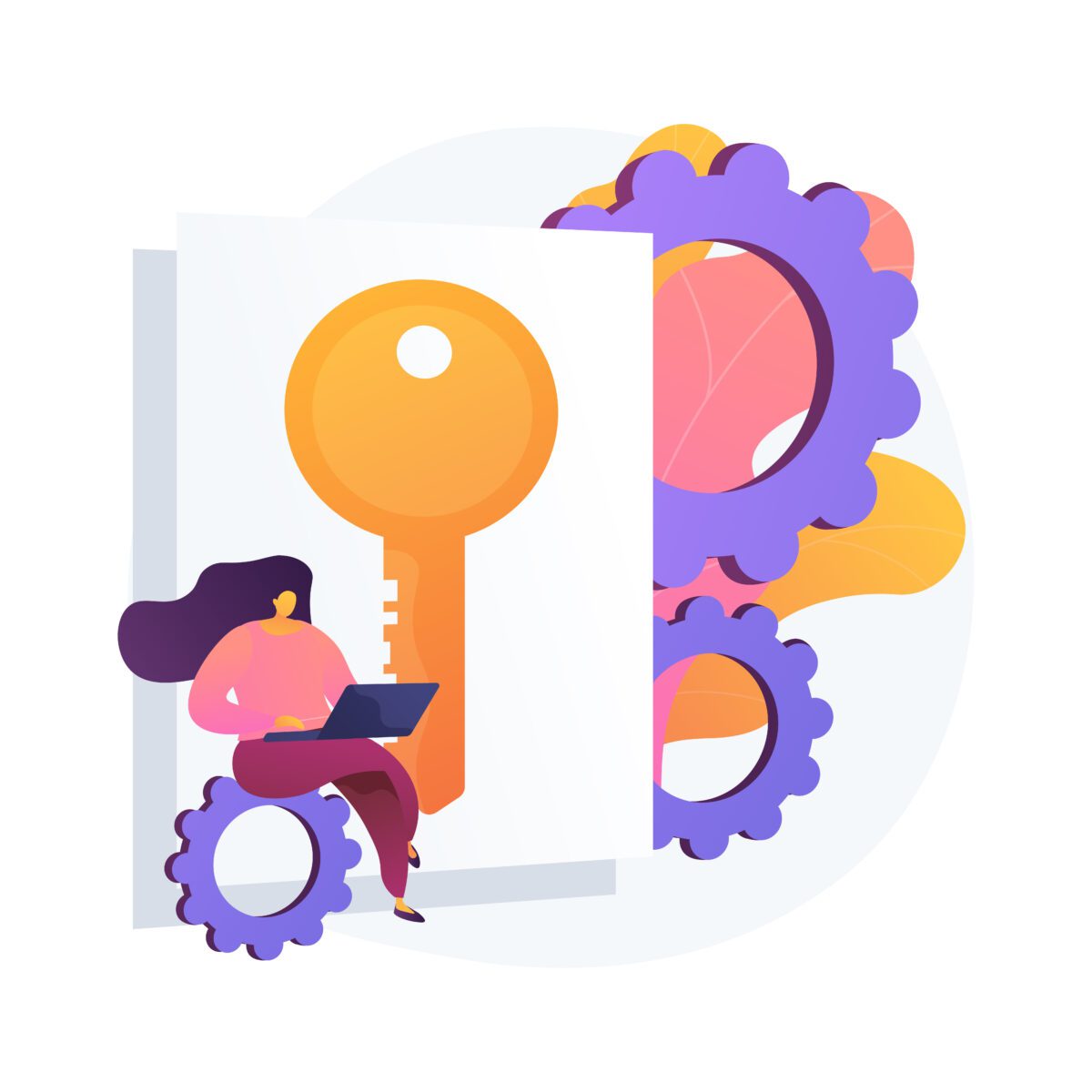 modern promotion strategy vector concept metaphor