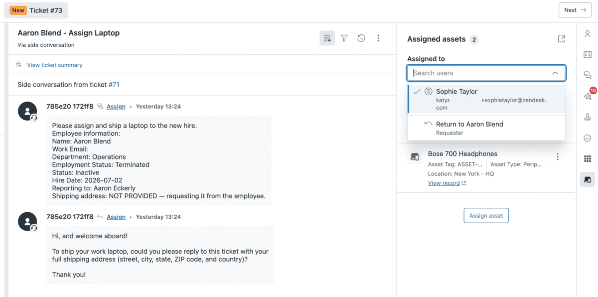 gestion utilisateur zendesk